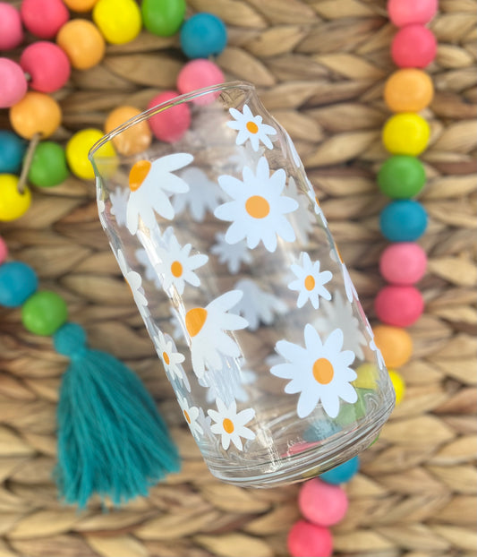 Daisy May Beer Can Glass