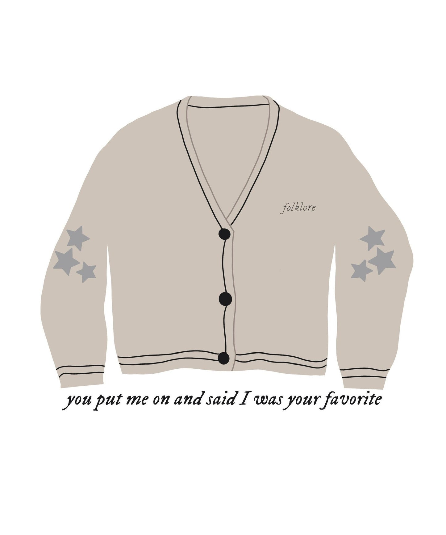 Taylor Swift Cardigan Sticker