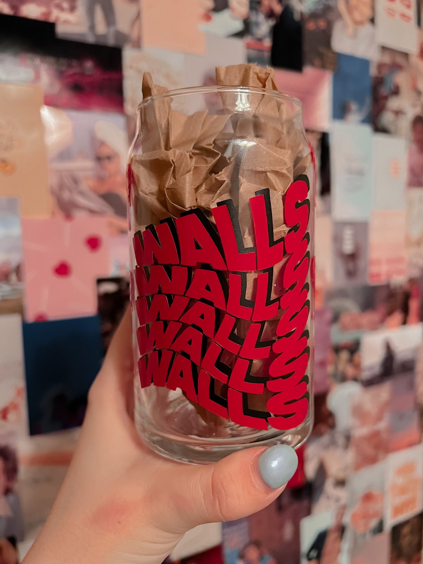 Louis Tomlinson Walls Beer Can Glass